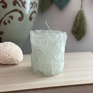Handmade - Mosaic Seaglass Candle